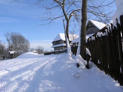 Agrotourisme Stara Lonja en hiver dans le parc Lonjsko Polje