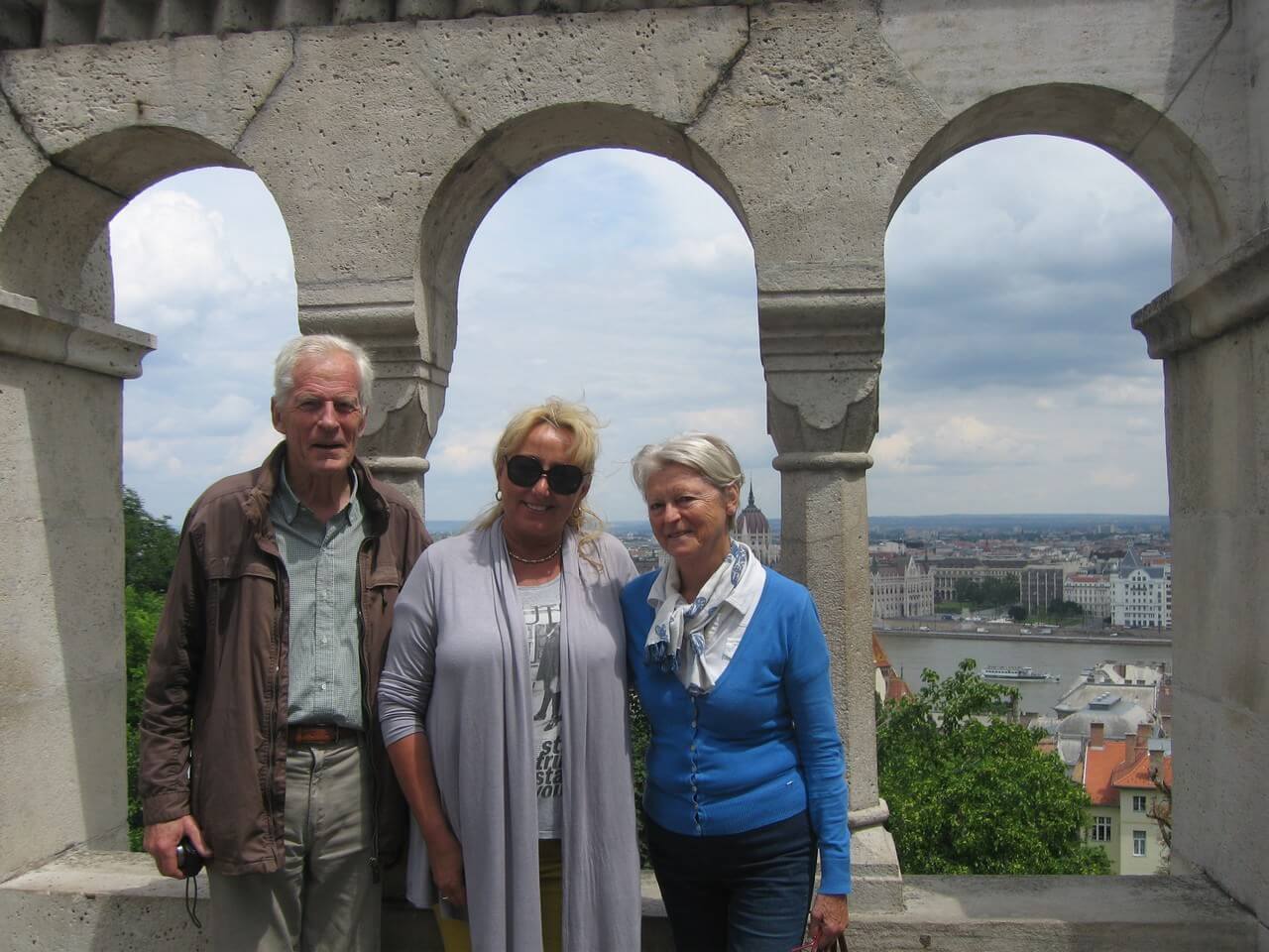 Ditta Kausay en visite guidée à Budapest