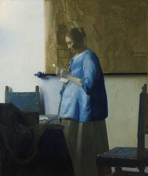 La Femme en bleu lisant une lettre Vermeer