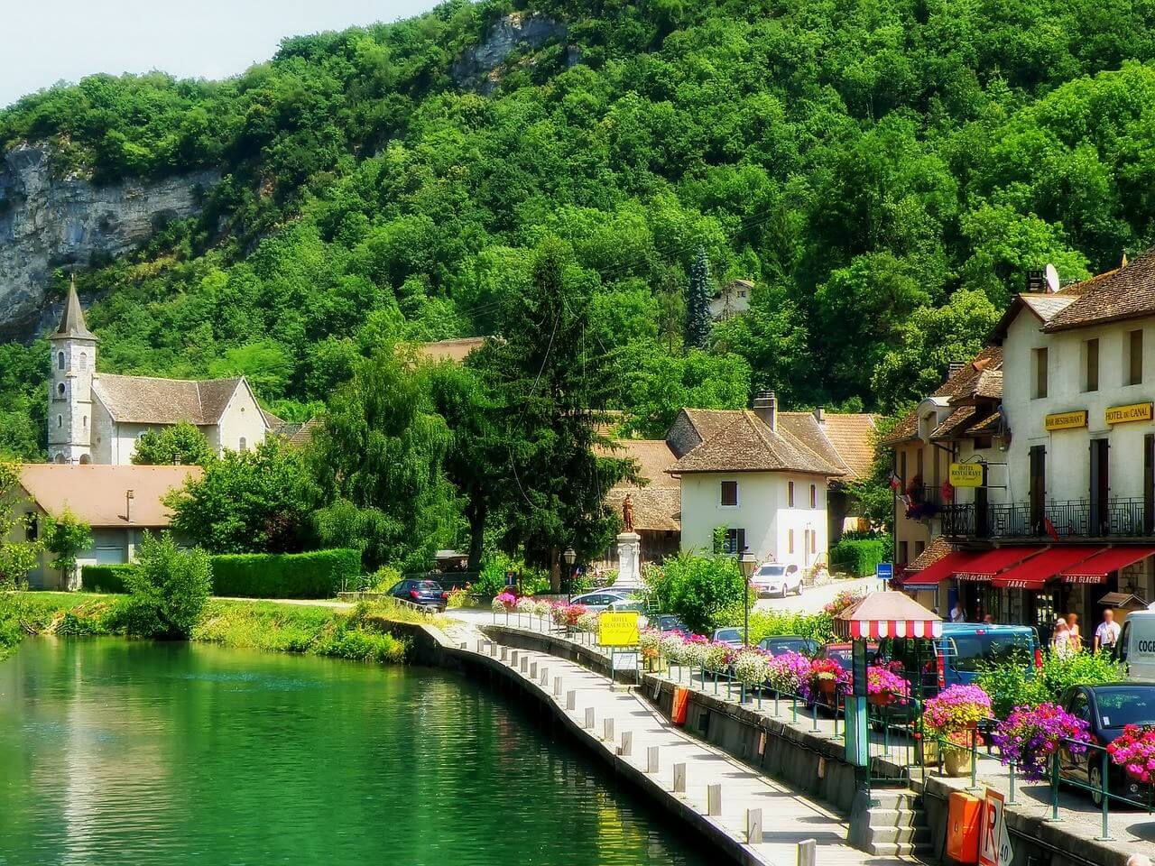 Village de Chanaz en Savoie