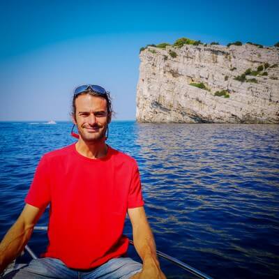David Maksan skipper dans les Kornati