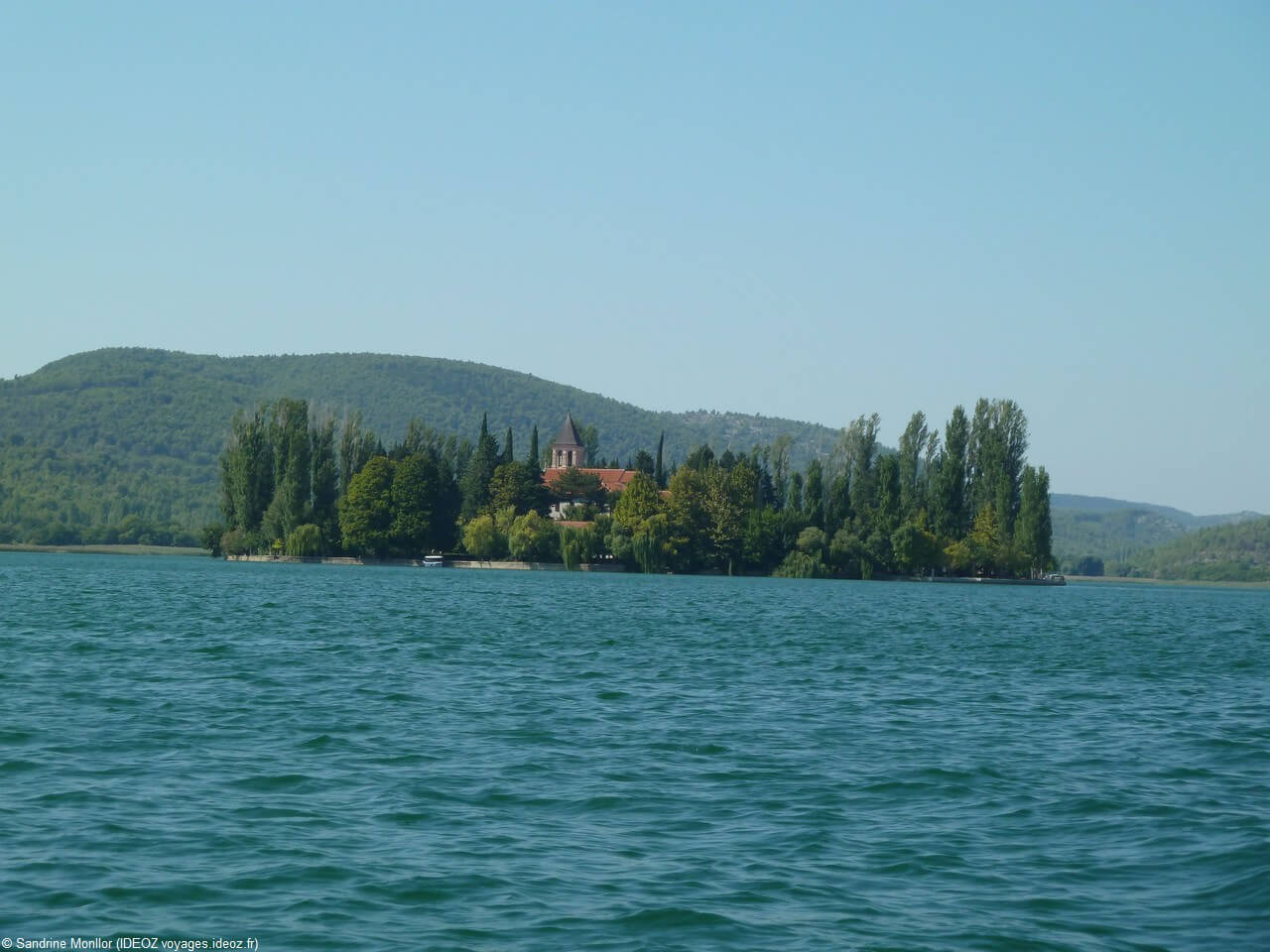 Monastère de l'ilot de Visovac à Krka