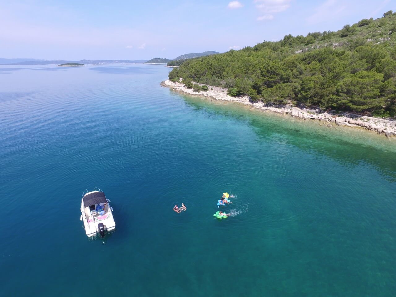 Balade en mer dans l'archipel de Zadar avec David skipper francophone