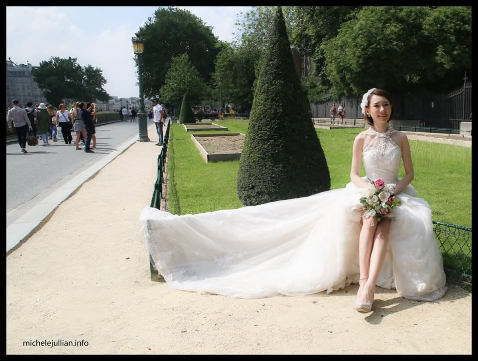 Jeune mariée chinoise à Paris