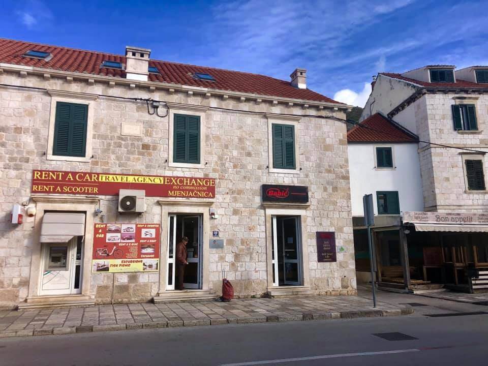 bureau de change du port de Gruz à Dubrovnik