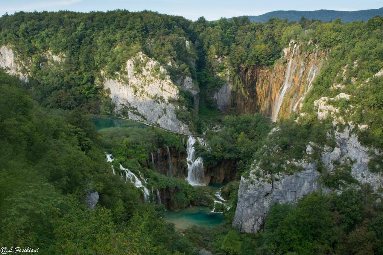 Panorama grande chute de Plitvice