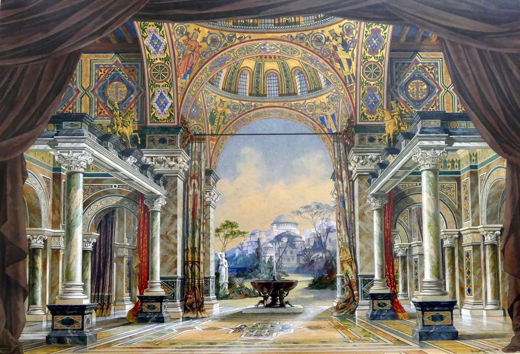 Grand hall du palais de Justinien à Constantinople