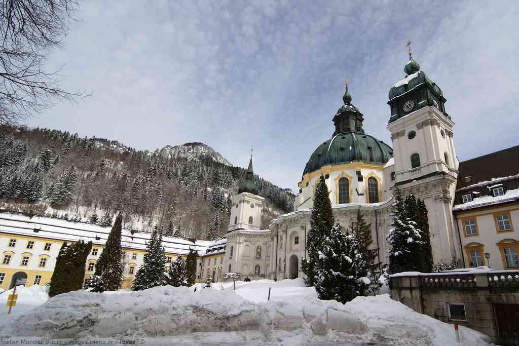 Abbaye Ettal en hiver