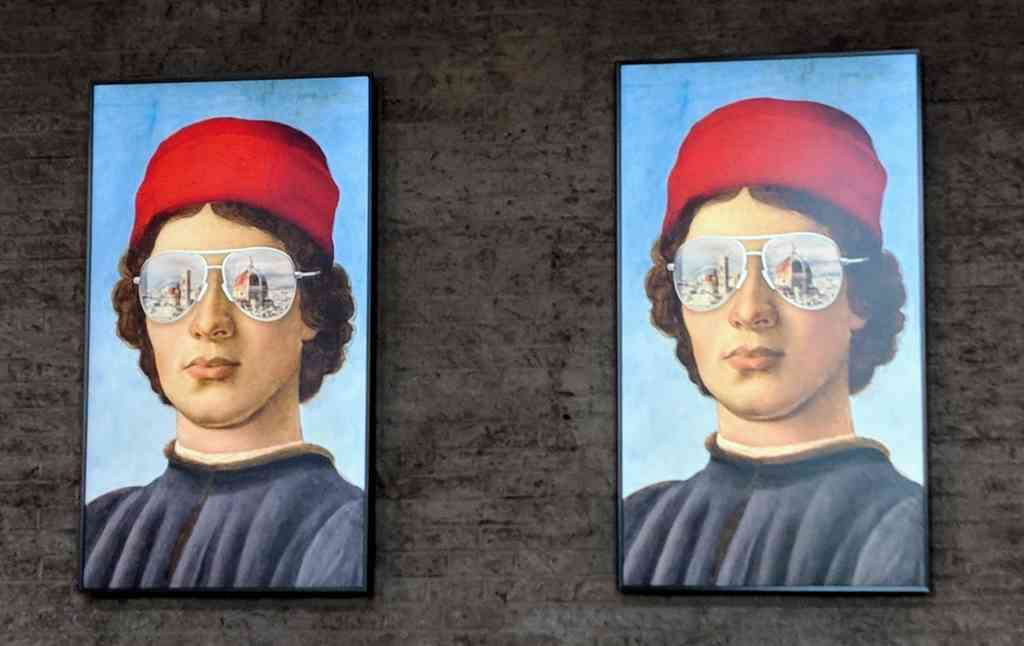 Filippino Lippi - Portrait d'un jeune homme modernisation de l'oeuvre