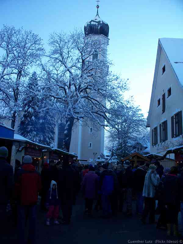 marché de Noël sur la Kirchplatz d'Oberammergau