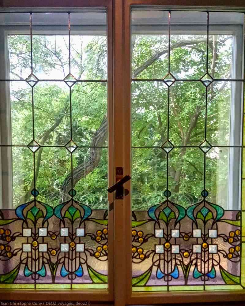 vitrail perspective hongroise Art Nouveau villa de György Ráth