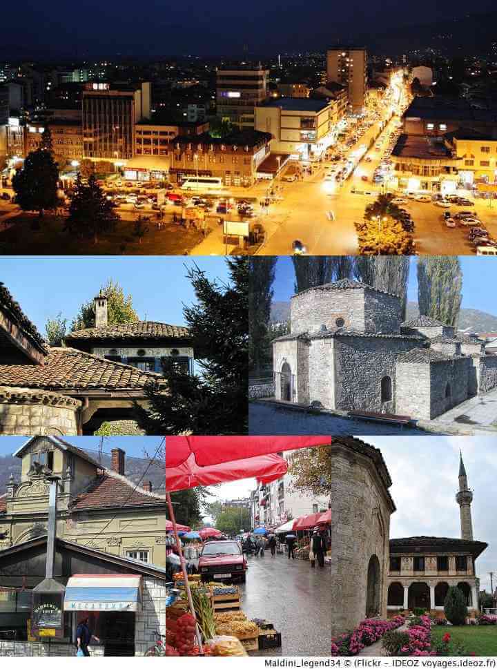 vues de Tetovo en Macédoine