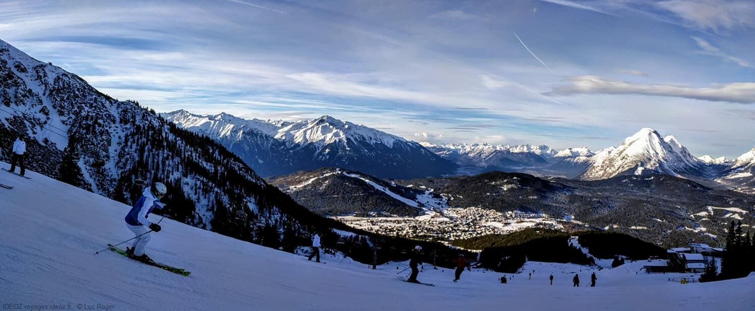 Seefeld piste de ski au Tirol autrichien