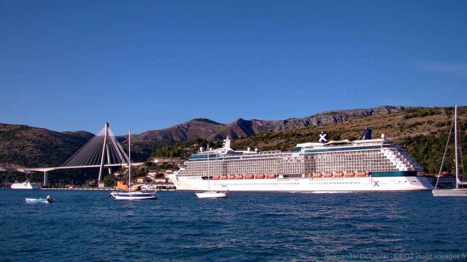 bateaux de croisière en escale à Dubrovnik