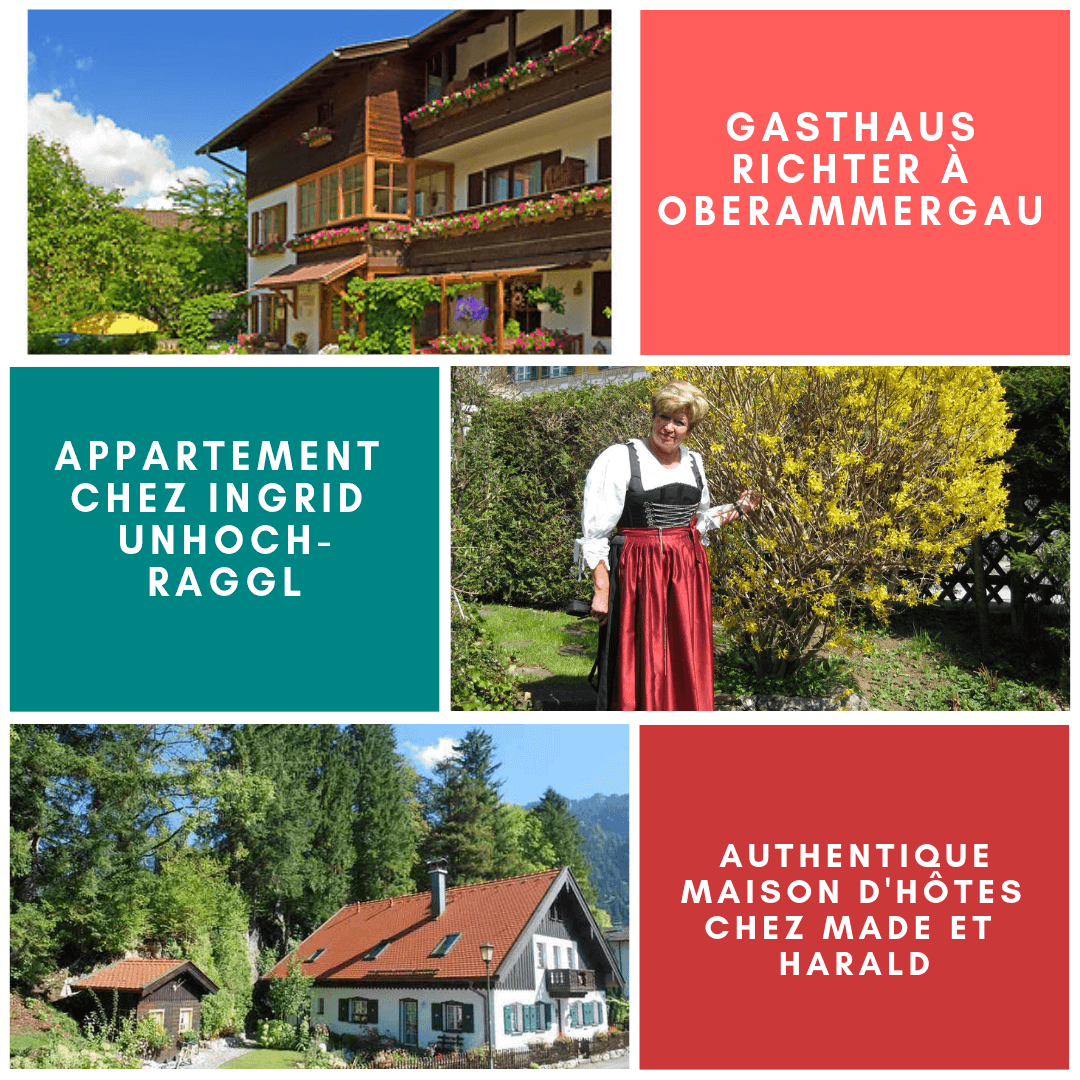 Hébergements recommandés à Oberammergau
