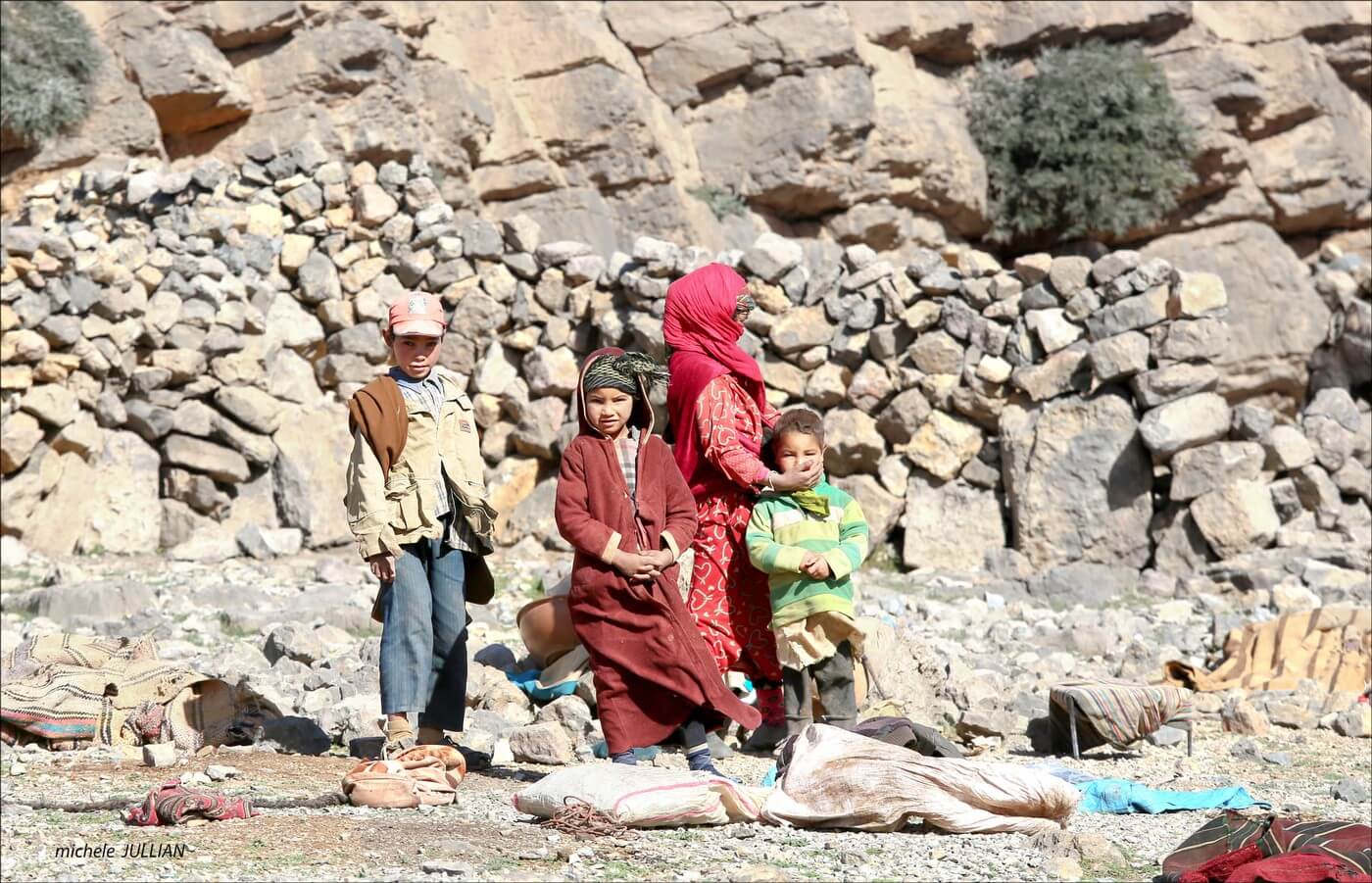 enfants nomades au maroc