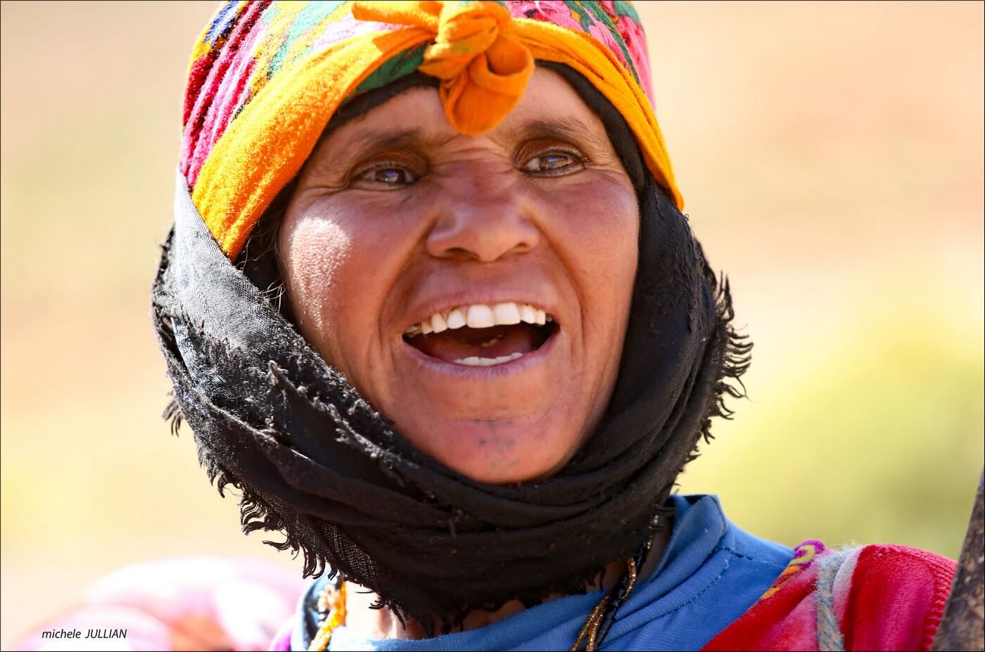 femme nomade rencontrée entre Saghro et le Haut Atlas 