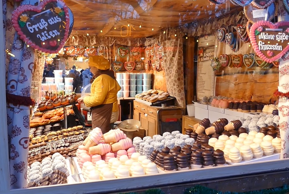 schaumkusse sur le marché de noel de vienne