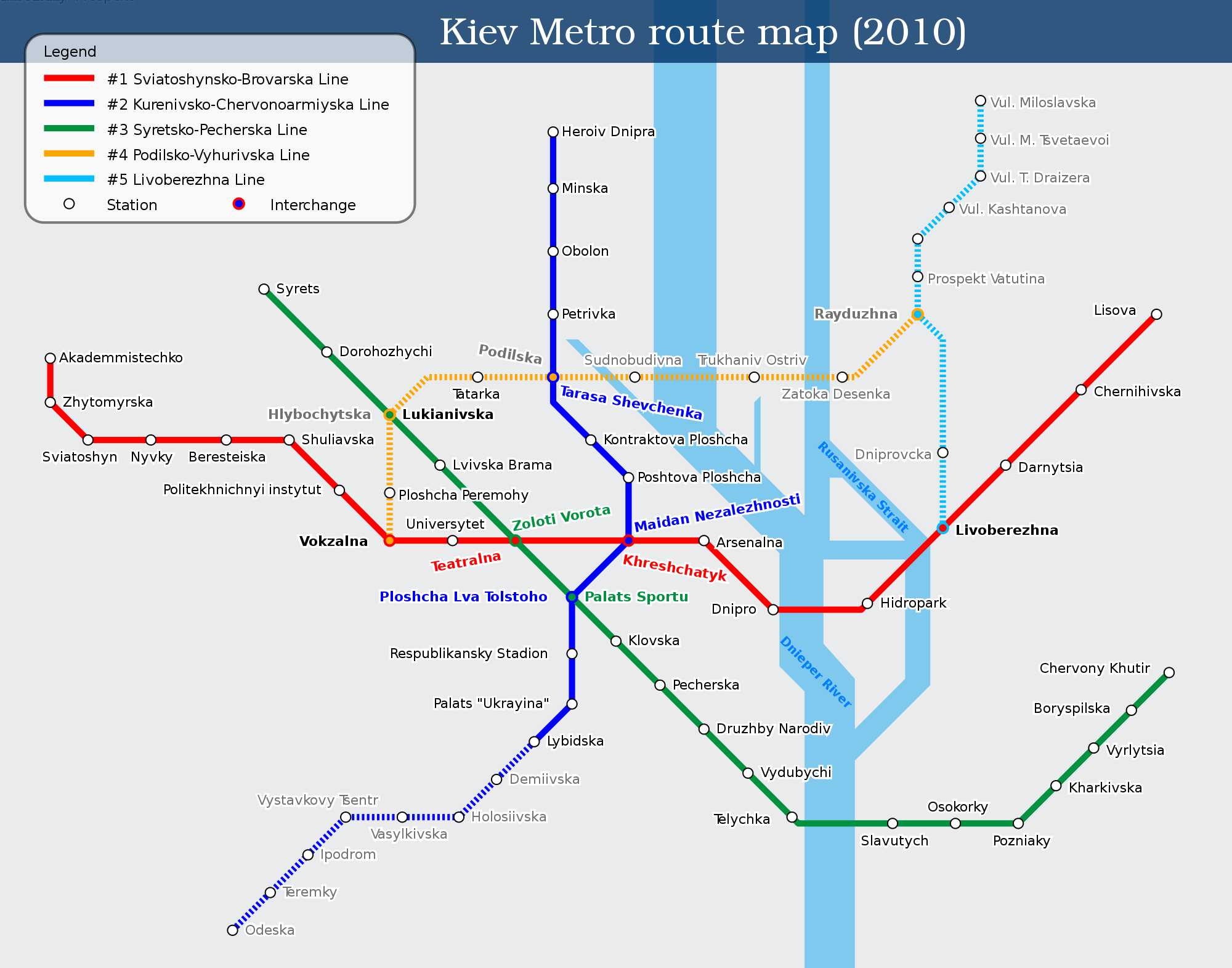 carte métro kiev