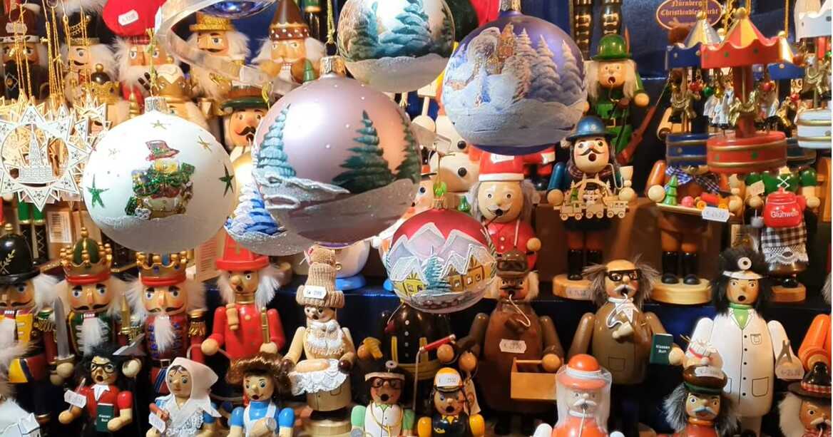 décorations de noel sur le nurnberger christkindlmarkt