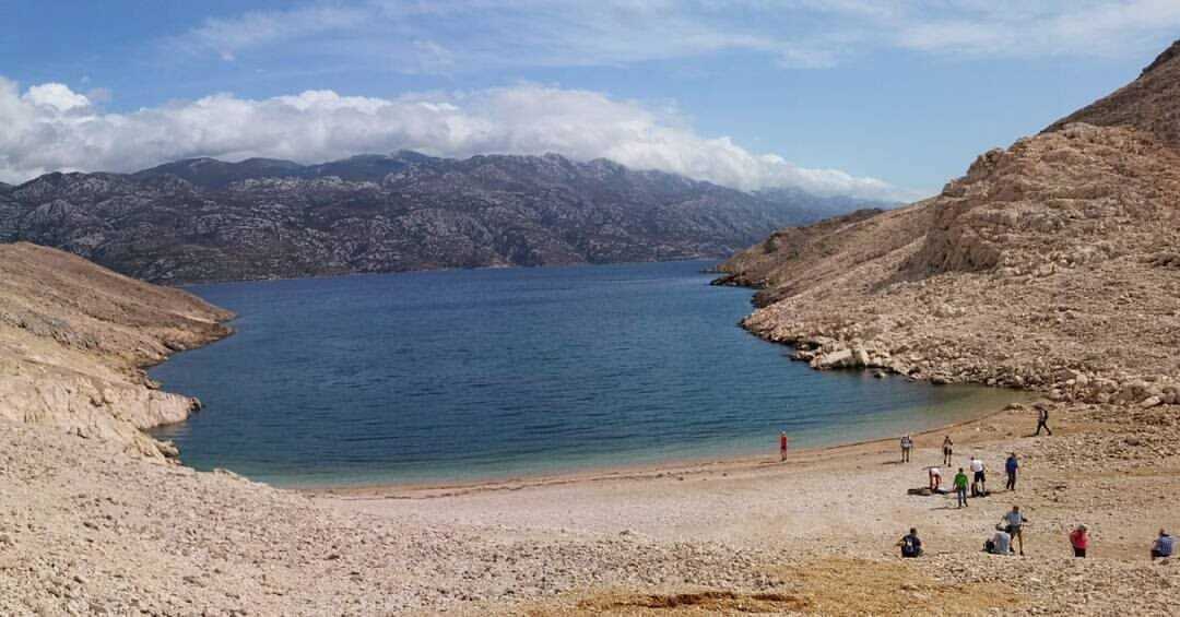 plage de l'ile de pag