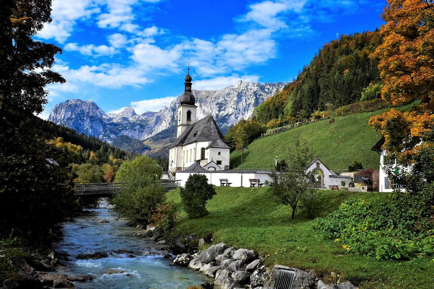 église de ramsau près de berchtesgaden
