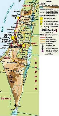 carte israel