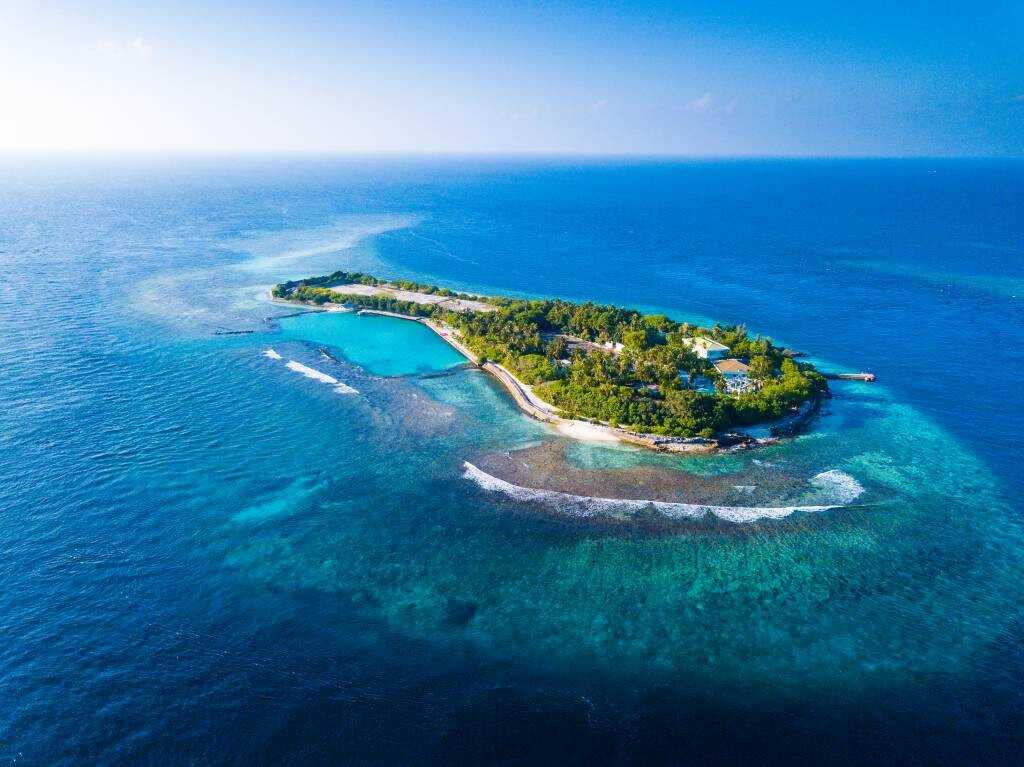 atoll dans les maldives