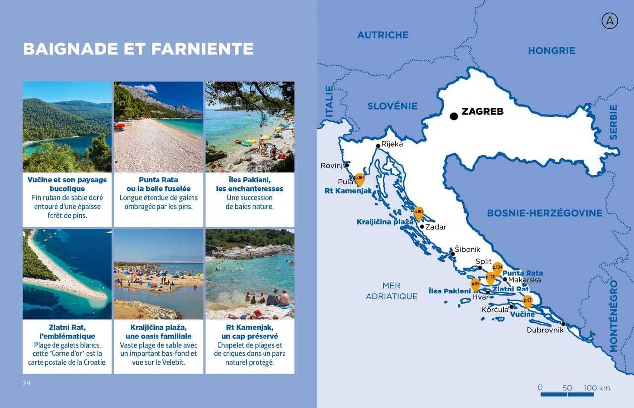 page thématique farniente et baignade en croatie dans le guide voyage simplissime