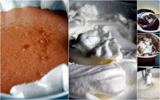 étapes de la préparation du Gâteau chocolat & toblerone