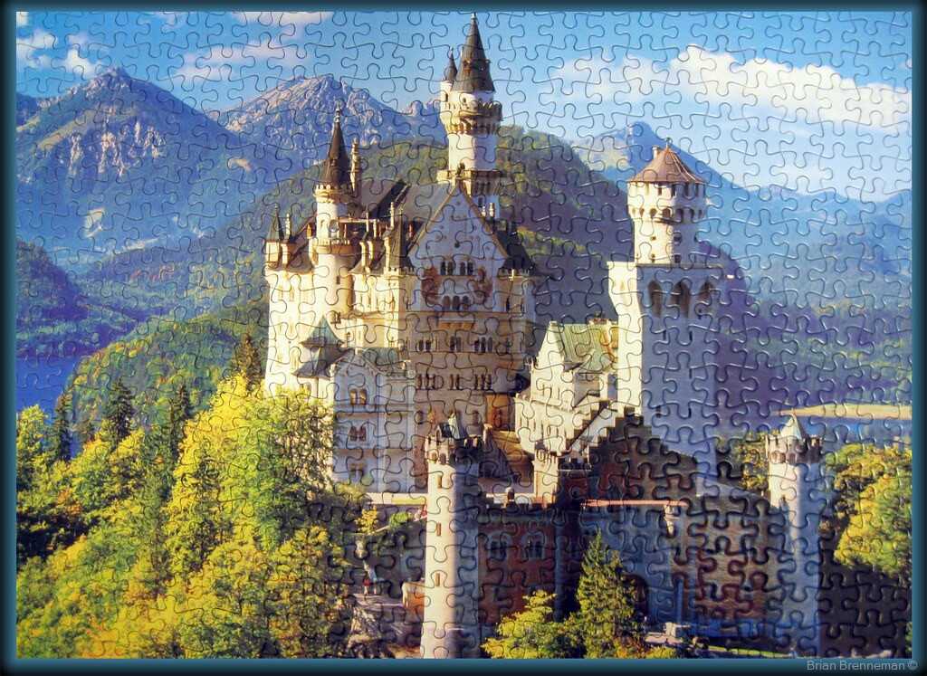 chateau neuschwanstein en puzzle