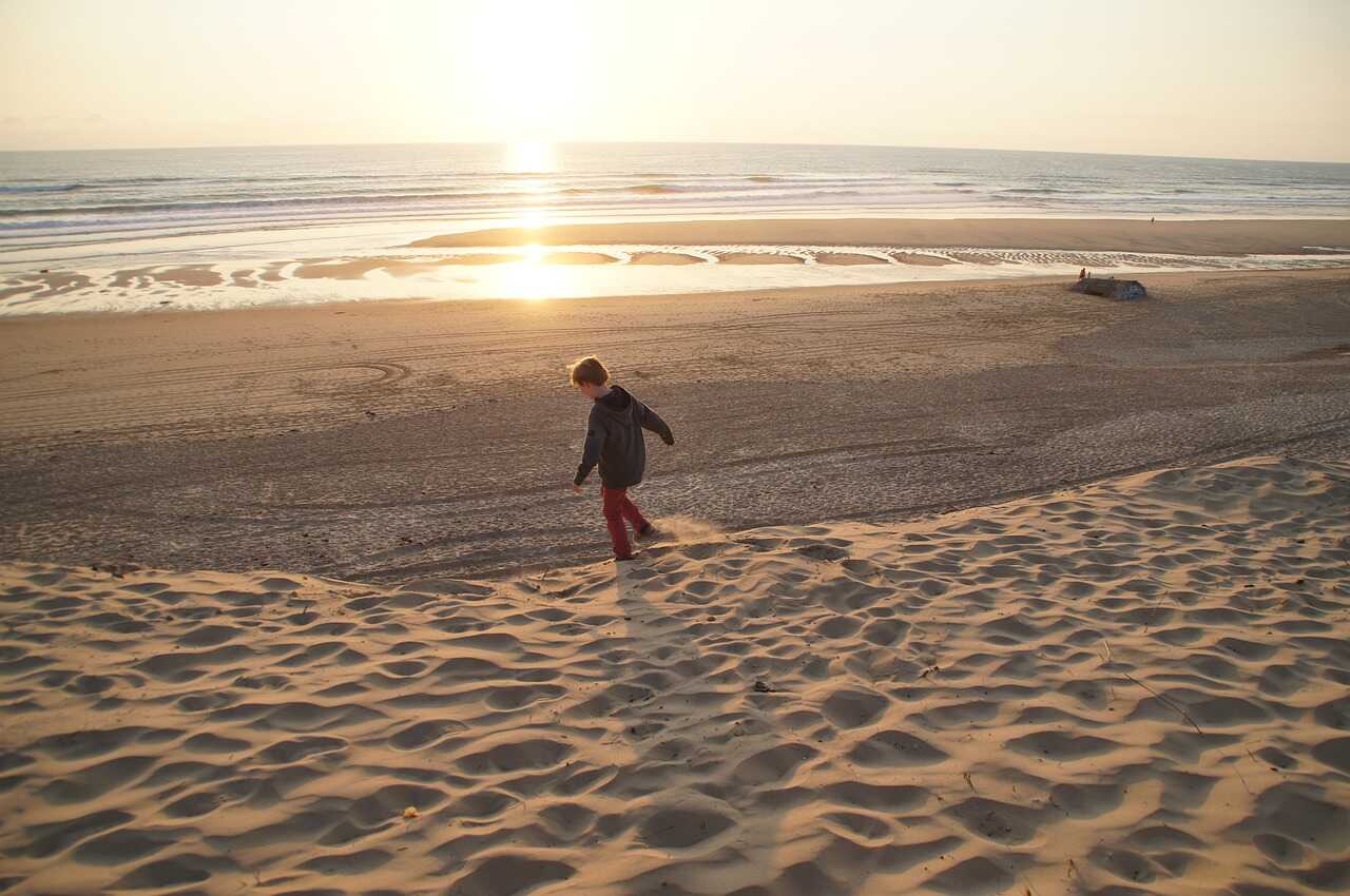 plage de sable de biscarosse