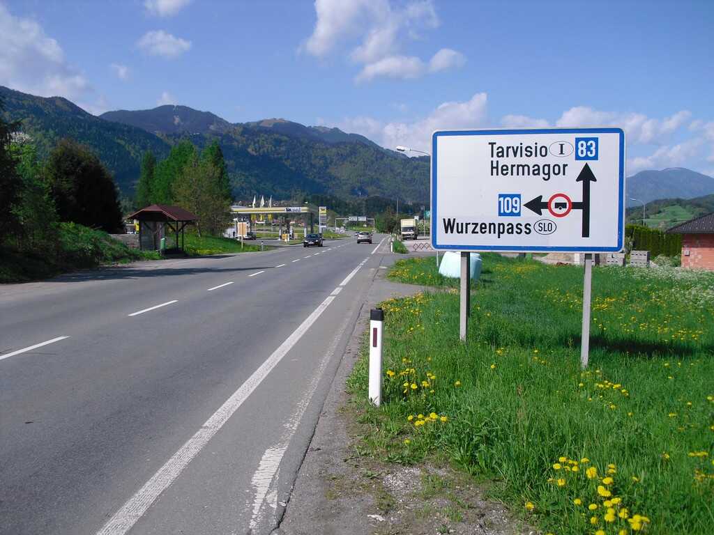 wurzenpass direction slovénie