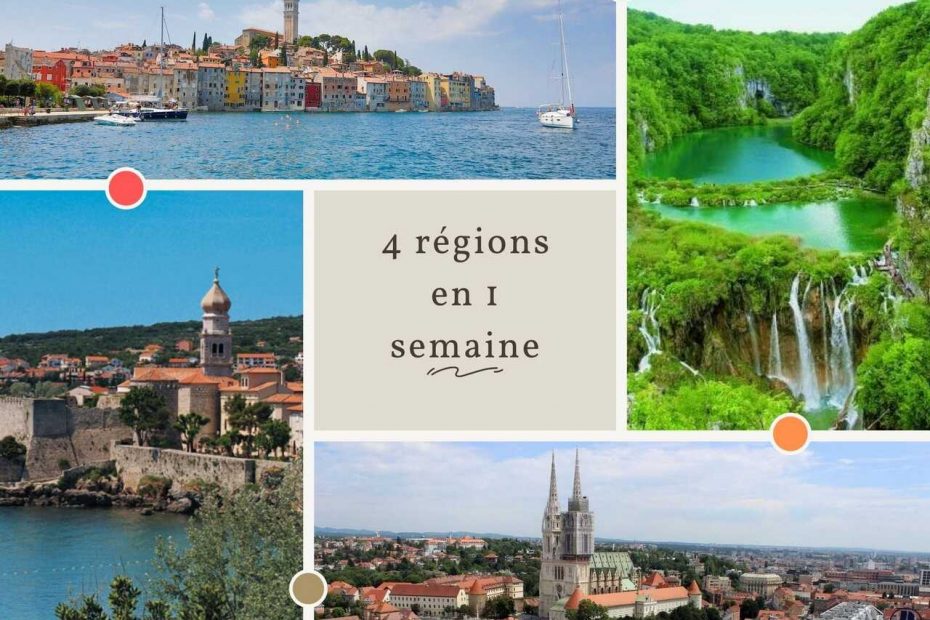 4 regions croates en une semaine