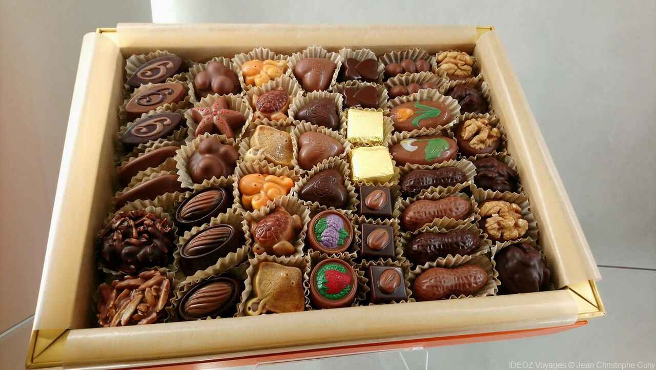 variété de chocolats de la chocolaterie ghraoui budapest