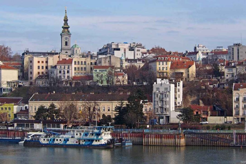 belgrade vue du danube et de zemun