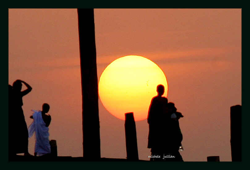 coucher de soleil en birmanie