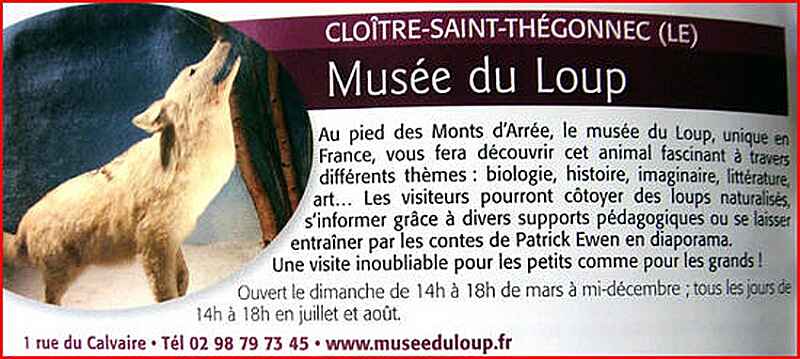 musée du loup saint thegonnec