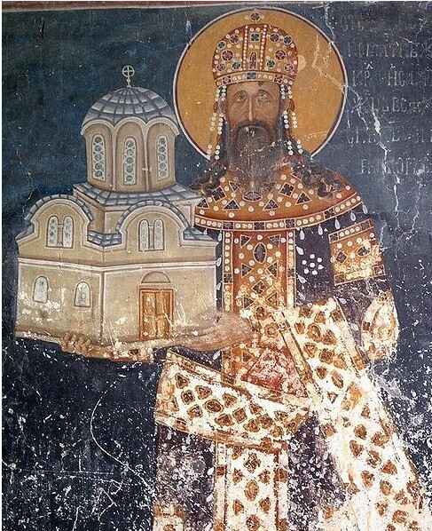 studenica fresque de stefan milutin chapelle royale