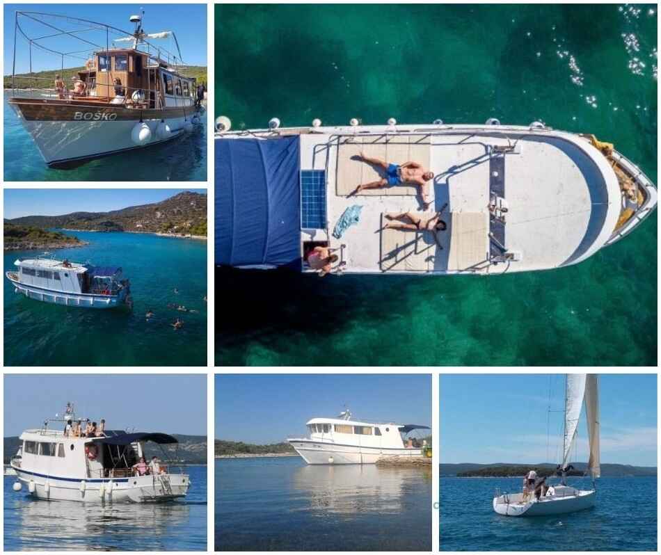 bateaux de mile pour les iles kornati depuis biograd
