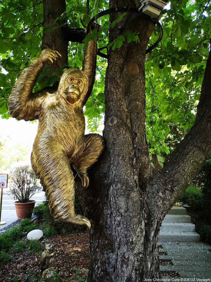 statue gorille parc zoologique budapest