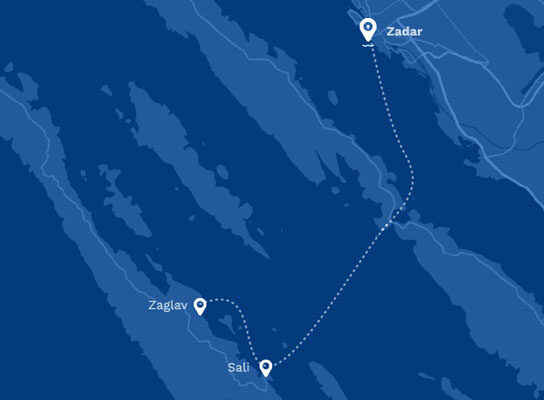 liaison catamaran zadar sali zaglav dugi otok gv line