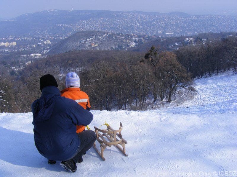 promenade sur les collines de buda en hiver (1)