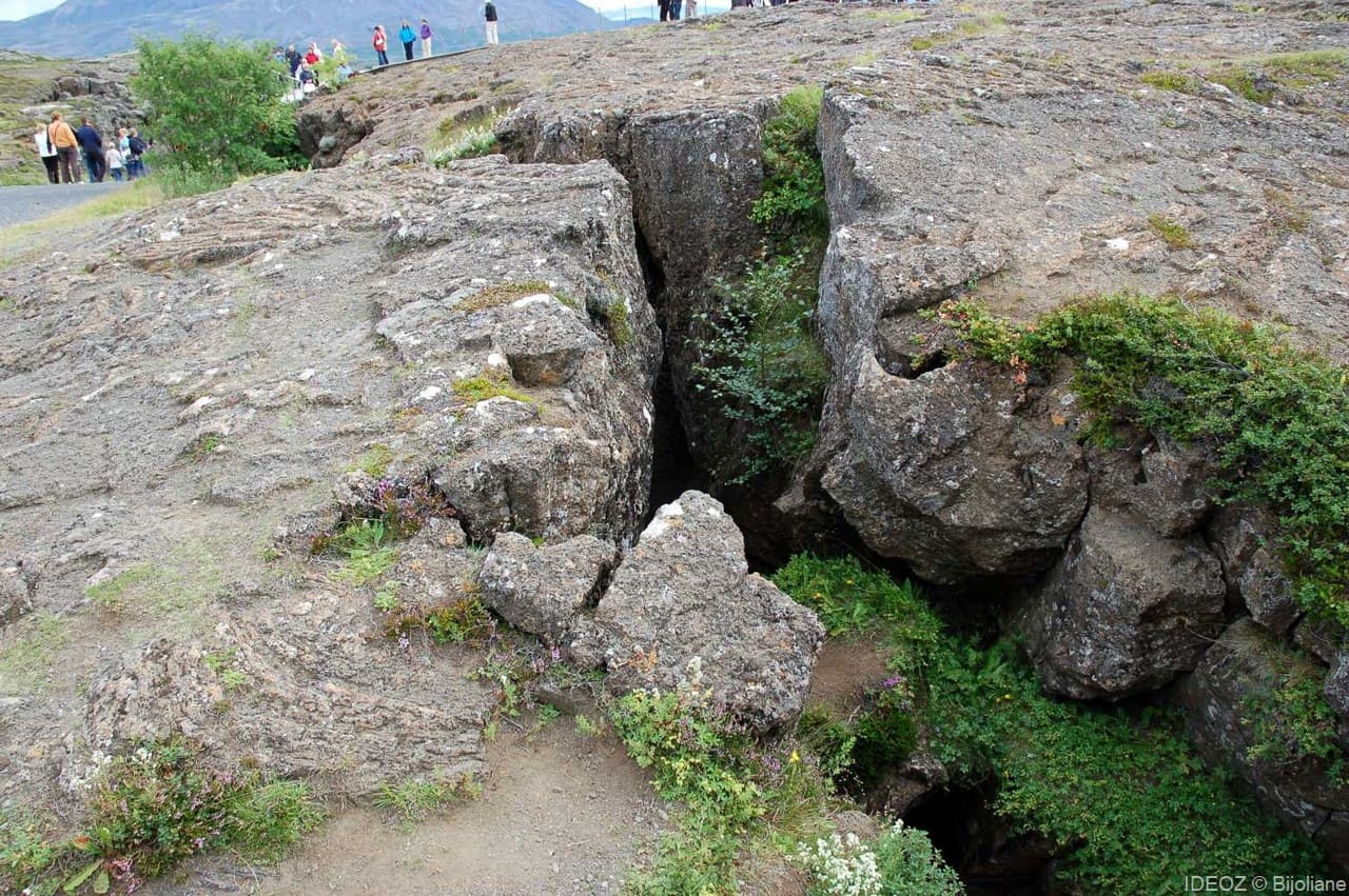 þingvellir faille des 2 plaques de la dorsale atlantique