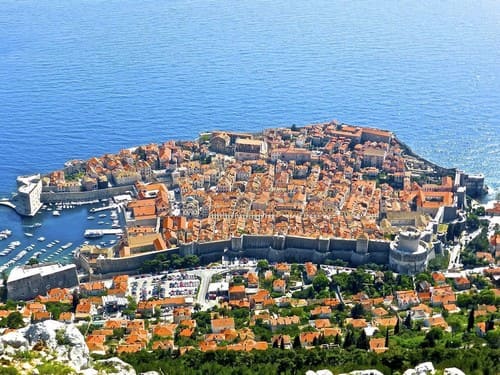 dubrovnik depuis les hauteurs de mont srdj (1)