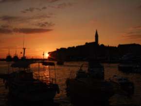 rovinj coucher de soleil
