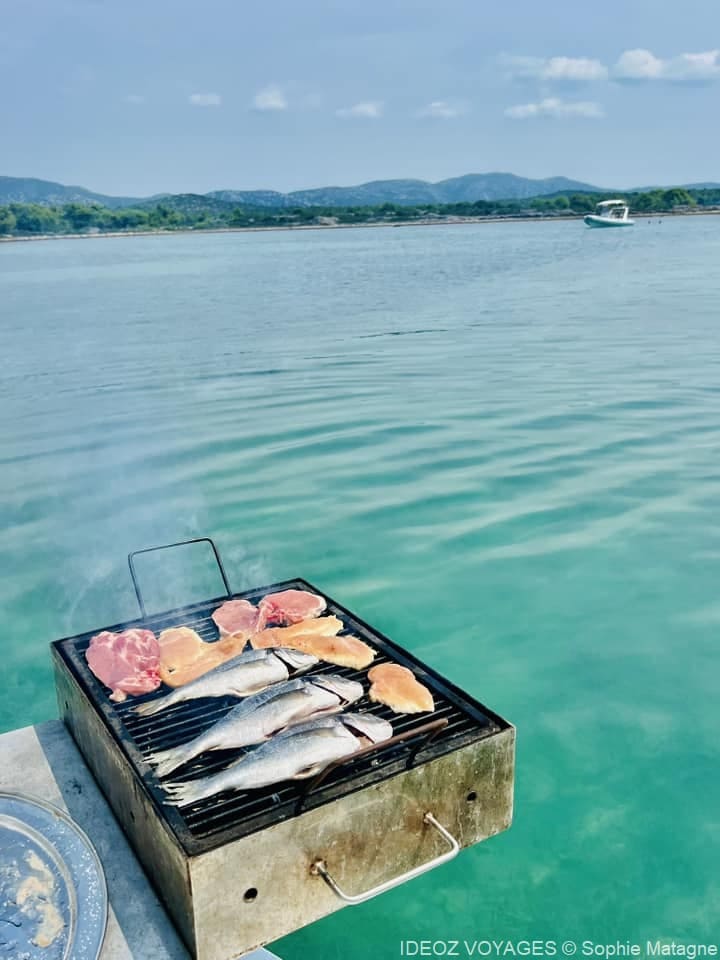 barbecue avec zlatko sortie en mer dans l'archipel de murter (1)