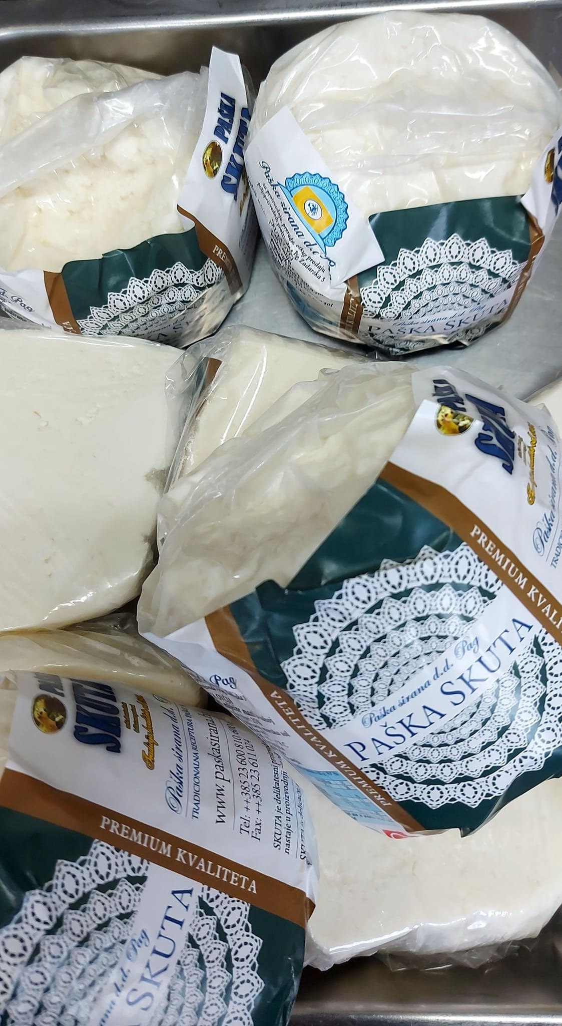 paska skuta ricotta de pag