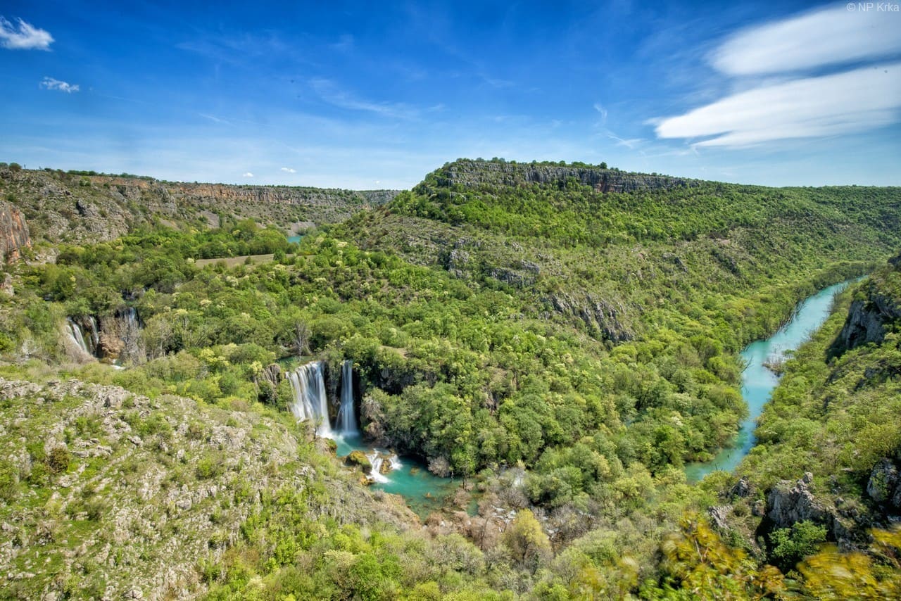 chutes de manojlovac et canyon de la krka