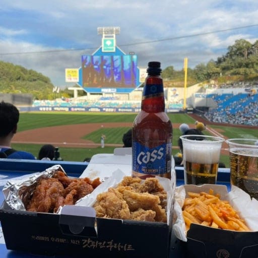 chimaek poulet frit coréen plat favori des compétitions sportives